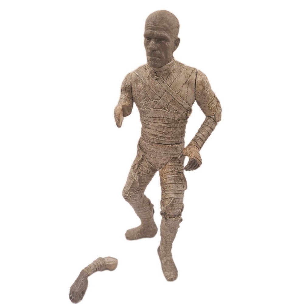 1998 SIDESHOW TOY UNIVERSAL MONSTERS 8" BORIS KARLOFF THE MUMMY FIGURE BrokenArm